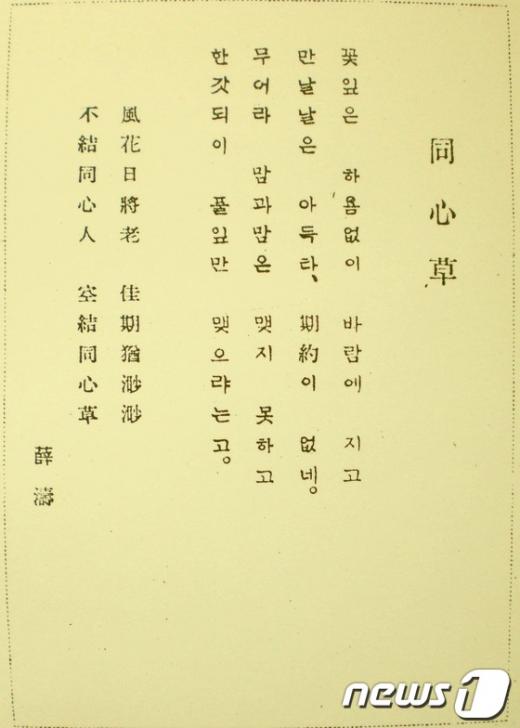 동심초 이미지