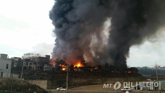 천안 부탄가스 공장 화재, 재산피해 19억원