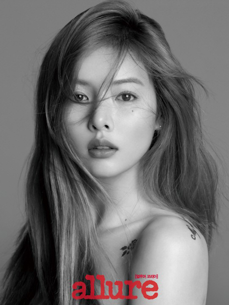 Image result for 현아 흑백사진