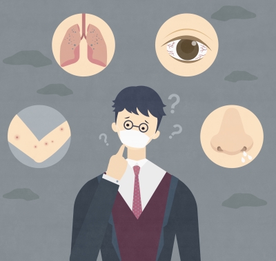 미세먼지로 인해 건강관리에 각별한 주의가 요구되고 있다. /사진제공= 이미지투데이