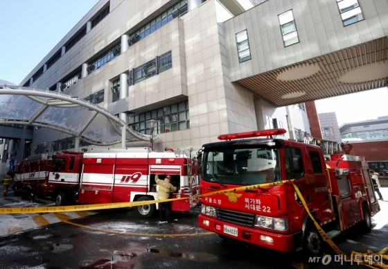 [사진]신촌 세브란스병원 화재 진압