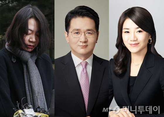 조양호 한진그룹 회장의 자녀들. 왼쪽부터 조현아 칼호텔네트웍스 사장, 조원태 대한항공 사장, 조현민 대한항공 여객마케팅 전무./사진=머니투데이DB