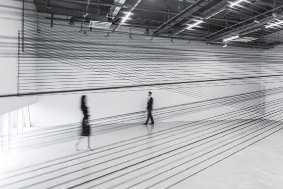 강은혜, Passage, 2017, Cotton yarn, Site-specific installation./사진제공=아트1