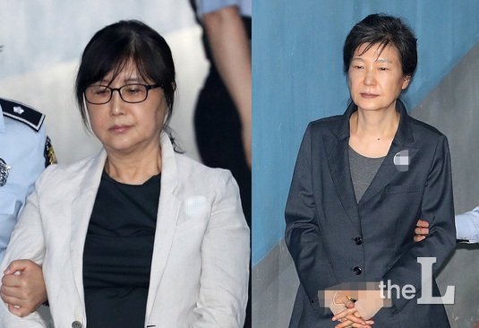 최순실(左)과 박근혜 전 대통령/사진=뉴스1