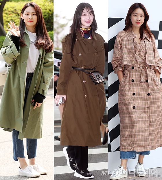 그룹 구구단 미나, 가수 겸 배우 설리(최진리), 모델 한혜진/사진=머니투데이 DB