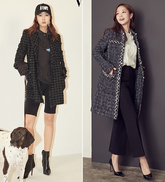 모델 한혜진, 배우 박민영/사진=보그 코리아, 꼼빠니아(compagna)