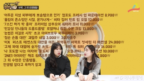 돌이켜보니 스킨푸드에 이렇게 유명템, 인생템들이 많았구나.