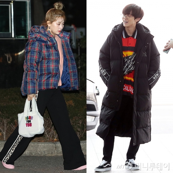 그룹 레드벨벳 슬기(왼쪽)와 그룹 엑소 찬열/사진=뉴스1,머니투데이DB