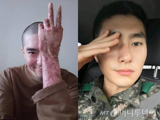 2017년 8월18일 K9 자주포 폭발사고가 일어나기 전(오른쪽)과 후의 모습. /사진 제공=이찬호씨