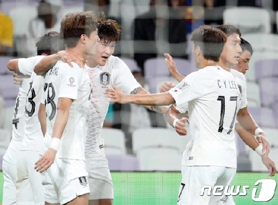 선제골을 넣은 김민재./사진=뉴스1<br>