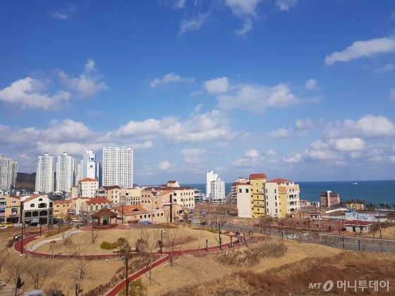 울산광역시 북구 소재 강동문화센터에서 바라본 전경/사진=조한송 기자