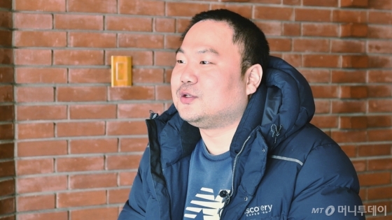 지난달 21일 서울 종로구 대학로 아르코예술극장에서 김승국씨(37)를 만났다. /사진=김소영 기자