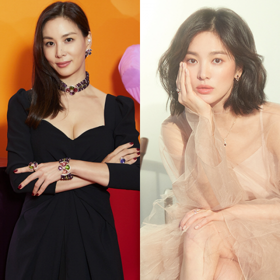 배우 고소영, 송혜교 /사진제공=불가리, 쇼메
