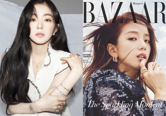 그룹 레드벨벳 아이린, 블랙핑크 지수 /사진제공=다미아니, 까르띠에
