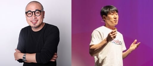 김봉진 우아한형제들 대표(왼쪽)와 이수진 야놀자 총괄대표.