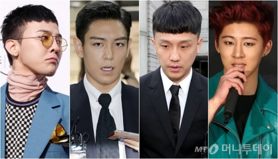 지드래곤, 탑, 쿠시, 비아이(왼쪽부터) /사진=머니투데이DB