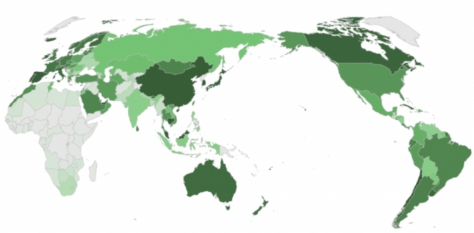 전 세계 백신 접종 완료율/사진=닛케이