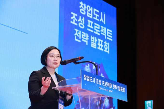 �Ѽ��� �߼Һ�ó����� ����� 21�� �뱸 DGIST ������Ȧ���� ���� â������ ���� ������Ʈ ���� ��ǥȸ���� â������ ���� ������ ��ǥ�ϰ� �ִ�. /����=�߼Һ�ó�����