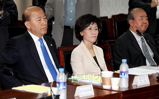 [사진]경제정책조정회의 참석한 장관들