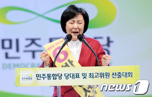 [사진]열변 토하는 박영선 후보