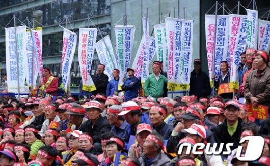 [사진]태안 유류피해 주민 상경집회