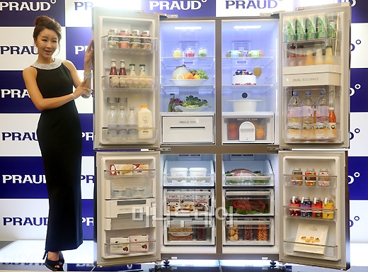 [사진]위니아만도, 프리미엄 냉장고 신제품 발표