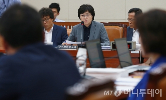 [사진]김은경 환경부 장관 후보자 인사청문회