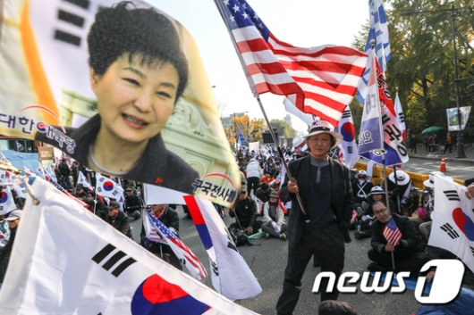 [사진]'박근혜를 석방하라!'