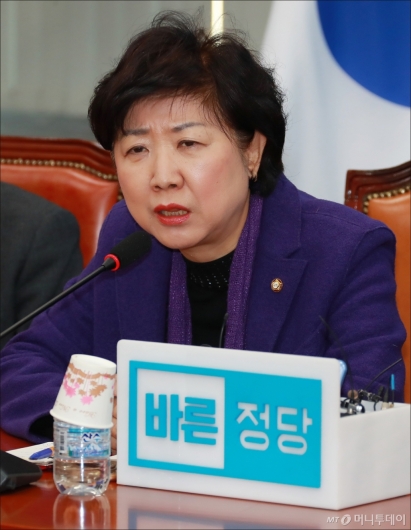 [사진]발언하는 박인숙 바른정당 최고위원