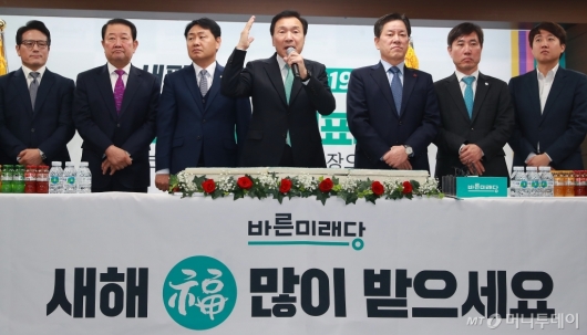 [사진]신년인사하는 손학규 바른미래당 대표