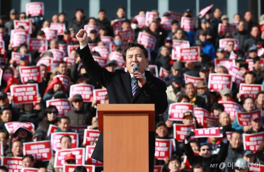 [사진]김진태, 자유한국당 대표 출마 선언 