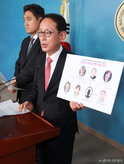 [사진]김도읍-오신환, 이미선 헌법재판관 후보자 자진사퇴 촉구 
