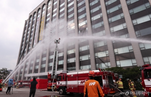 [사진]'대형 화재 대응 훈련'