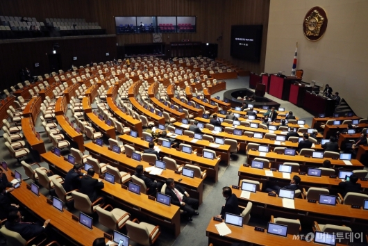 [사진]국회 본회의 무산되나