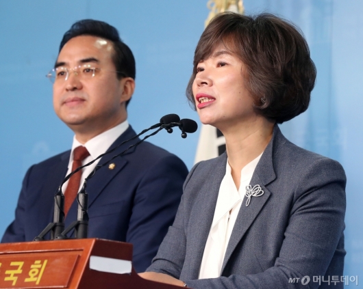 [사진]총선 출마 선언하는 박양숙 전 서울시 정무수석
