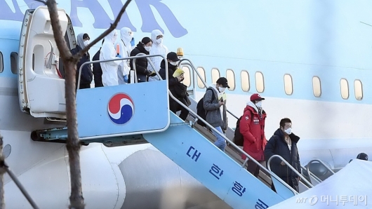 [사진]입국한 우한 교민들