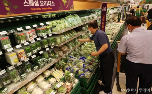 [사진]장마에 폭등한 채소값 할인판매