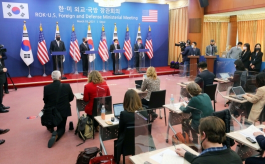 [사진]한미 외교-국방 장관 공동기자회견