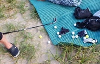 해수욕장 골프남 또 등장 \