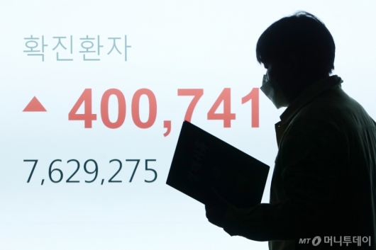[사진]신규 확진자 40만명 돌파