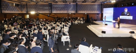 [사진]신기업가정신 선포식 참석한 한국경제 대표 기업인들