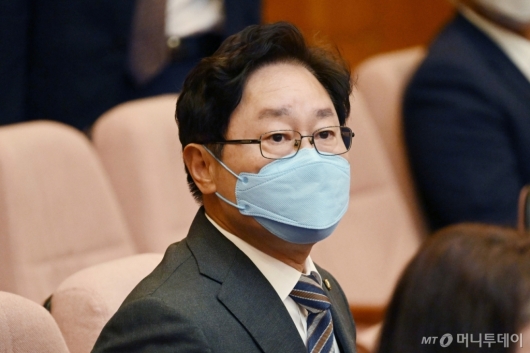 [사진]헌법재판소 공개변론 참석한 박범계