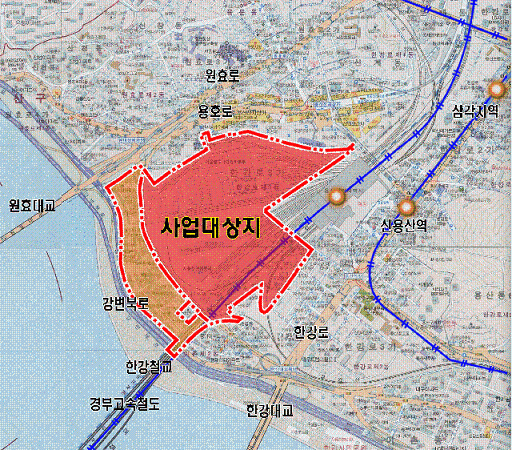 ↑ 사업대상지 위치도