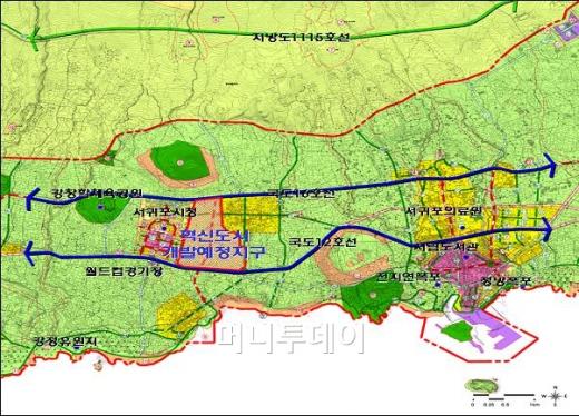 ▲제주 서귀포혁신도시 위치도