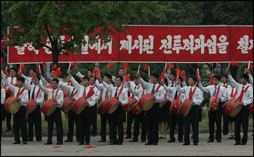 [사진]평양시 카퍼레이드 하는 노무현 대통령