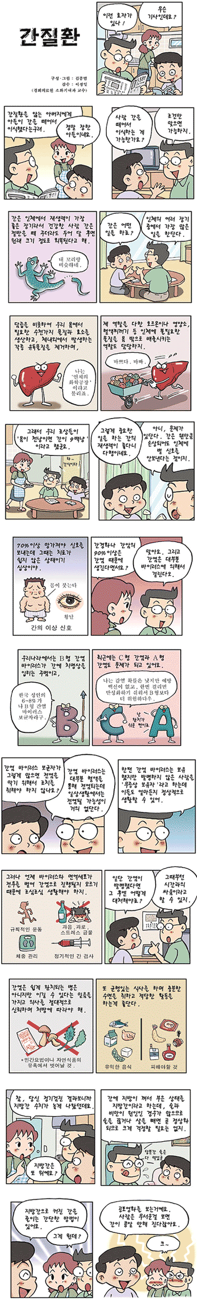 [코믹헬스]지방간으로 커진 간 줄이는 방법