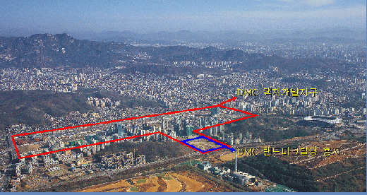 ↑ 랜드마크 빌딩 용지 현장 사진