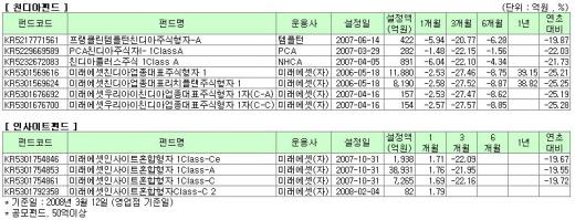 친디아펀드 올 최악의 펀드?..3개월에 -27%