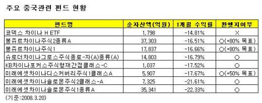 코덱스 차이나, 환차익 덕에 중국펀드보다 선방