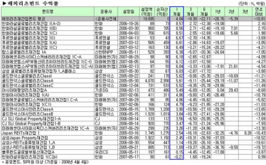 해외리츠펀드 '쥐구멍에 볕들었다'